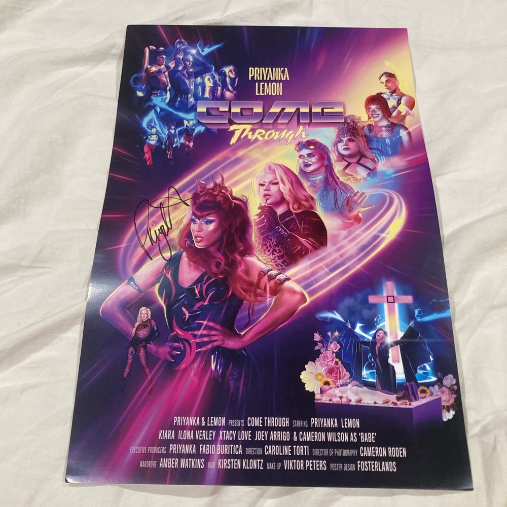 Signed Priyanka and Lemon “Come Through” Poster